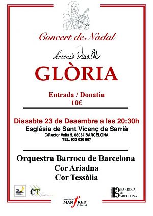 Cartell del Glòria de Vivaldi - Sarrià