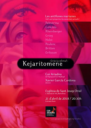 Cartell Concert Kejaritomene a Sant Josep Oriol