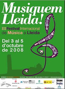 Cartell del Festival Musiquem LLeida